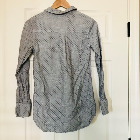 Gray-blue button down shirt - Picture 2 of 3